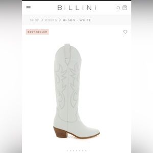 Bellini white cowboy boots